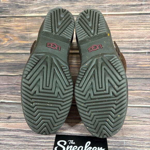 Ugg Women's Kesey Waterproof Brown Leather Lace Up Strap Boots Size 6.5 - Picture 6 of 8